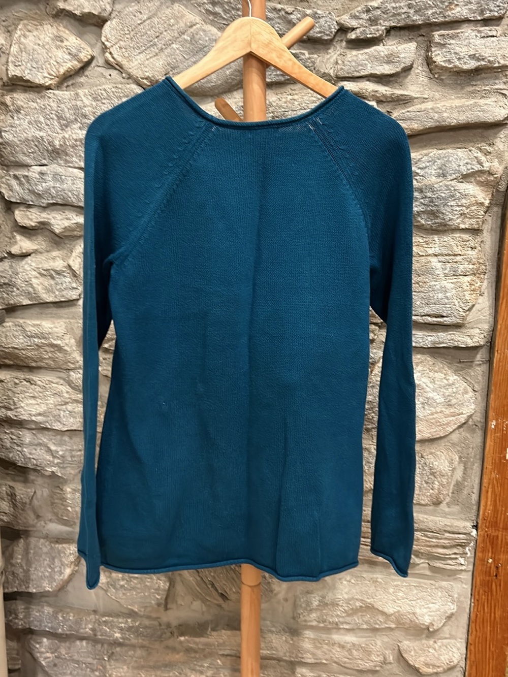 Eddie Bauer Teal Crewneck Sweater - Picture 2 of 4